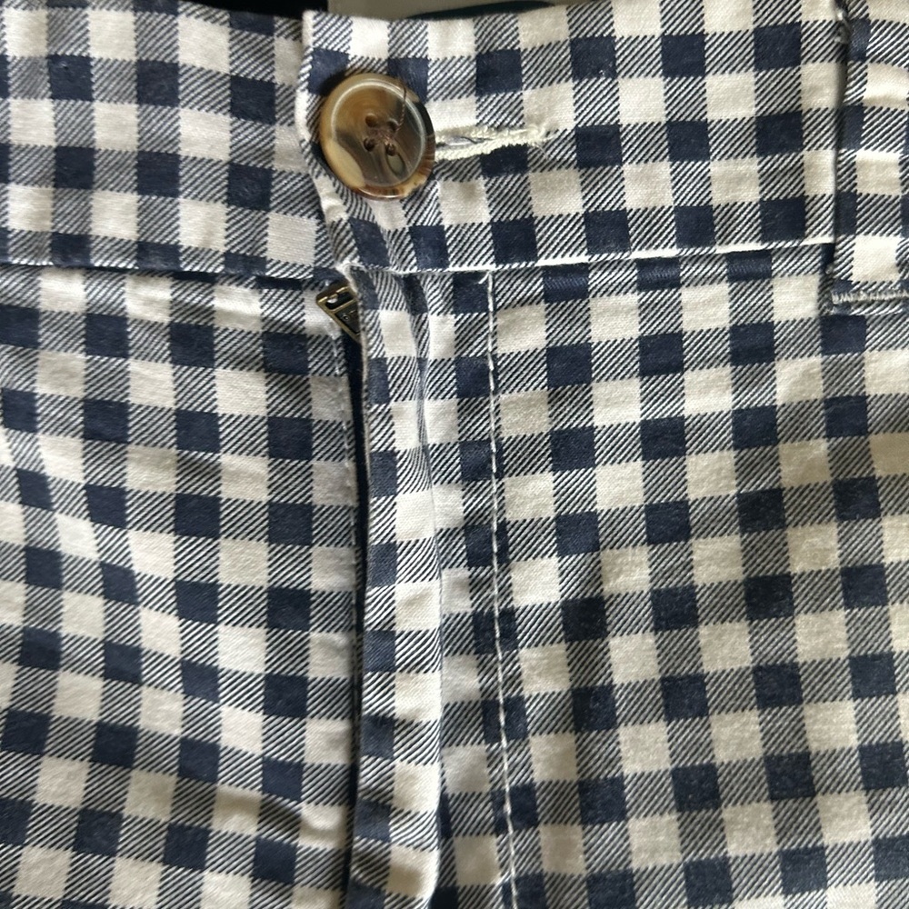 Lot 2 Old Navy Every Day Shorts Mid Rise Botanical Linen & Plaid Size 12 - Picture 7 of 7
